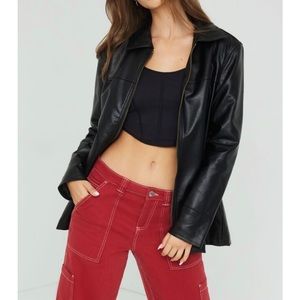 Faux Leather Jacket